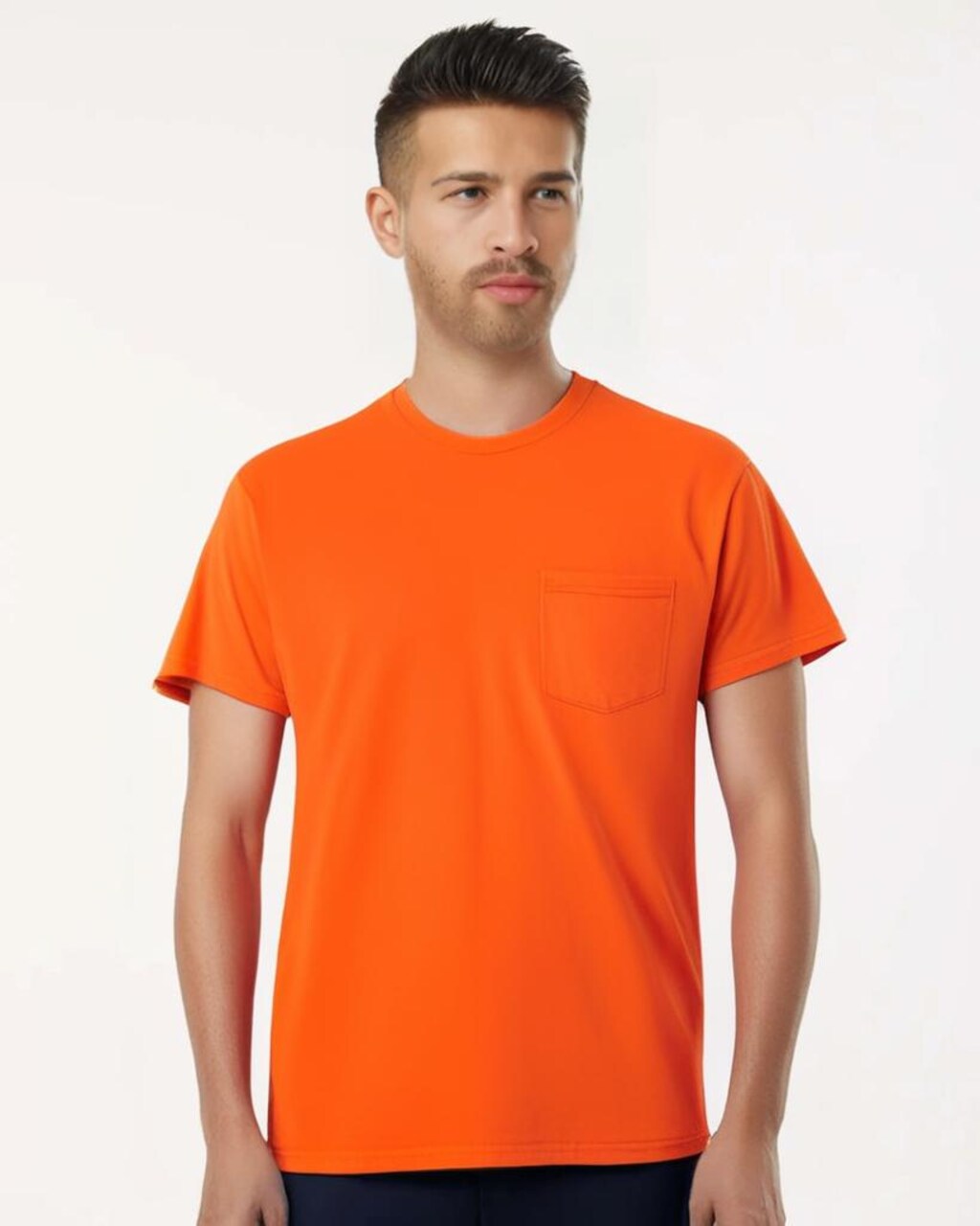Gildan Heavy Cotton Pocket Crewneck Short Sleeve T-Shirt for DIY Projects & Everyday Wear Cotton Tee